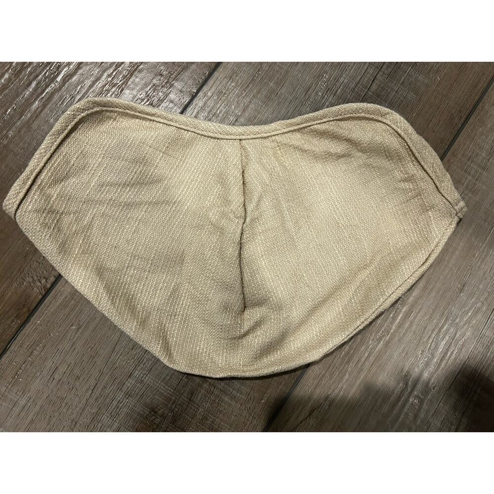 Longaberger 9" Woven Bowl Basket Liner Oatmeal beige fabric